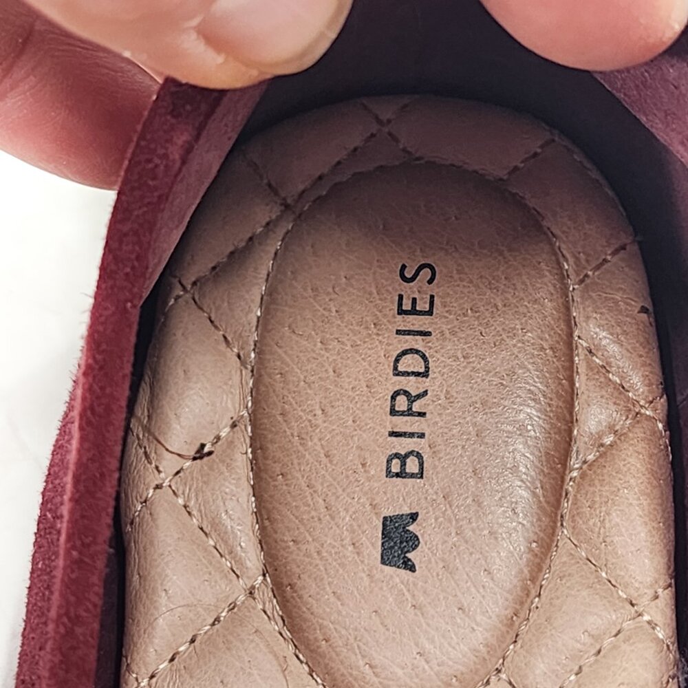 BIRDIES Vesper Suede Slip On‎ Loafer Flats Limited Edition Color Pinot - Picture 5 of 6